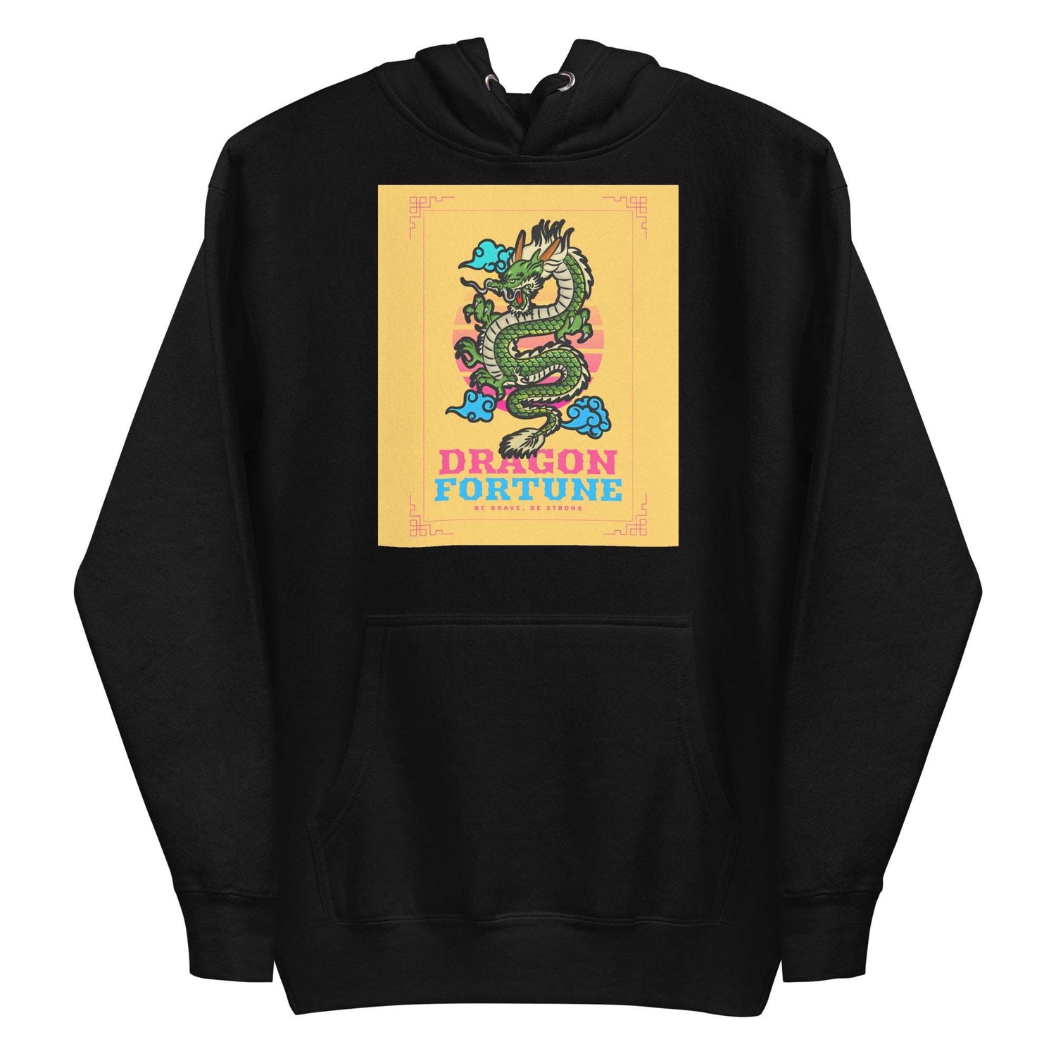 DRAGON FORTUNE BE BRAVE, BE STRONG | Men's Premium Hoodie