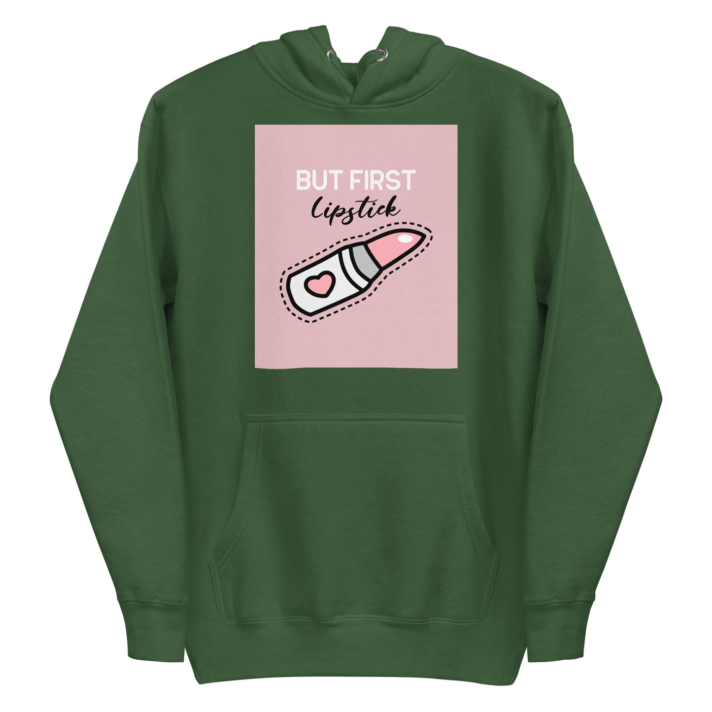 BUT FIRST Lipstick | Women's Premium Hoodie