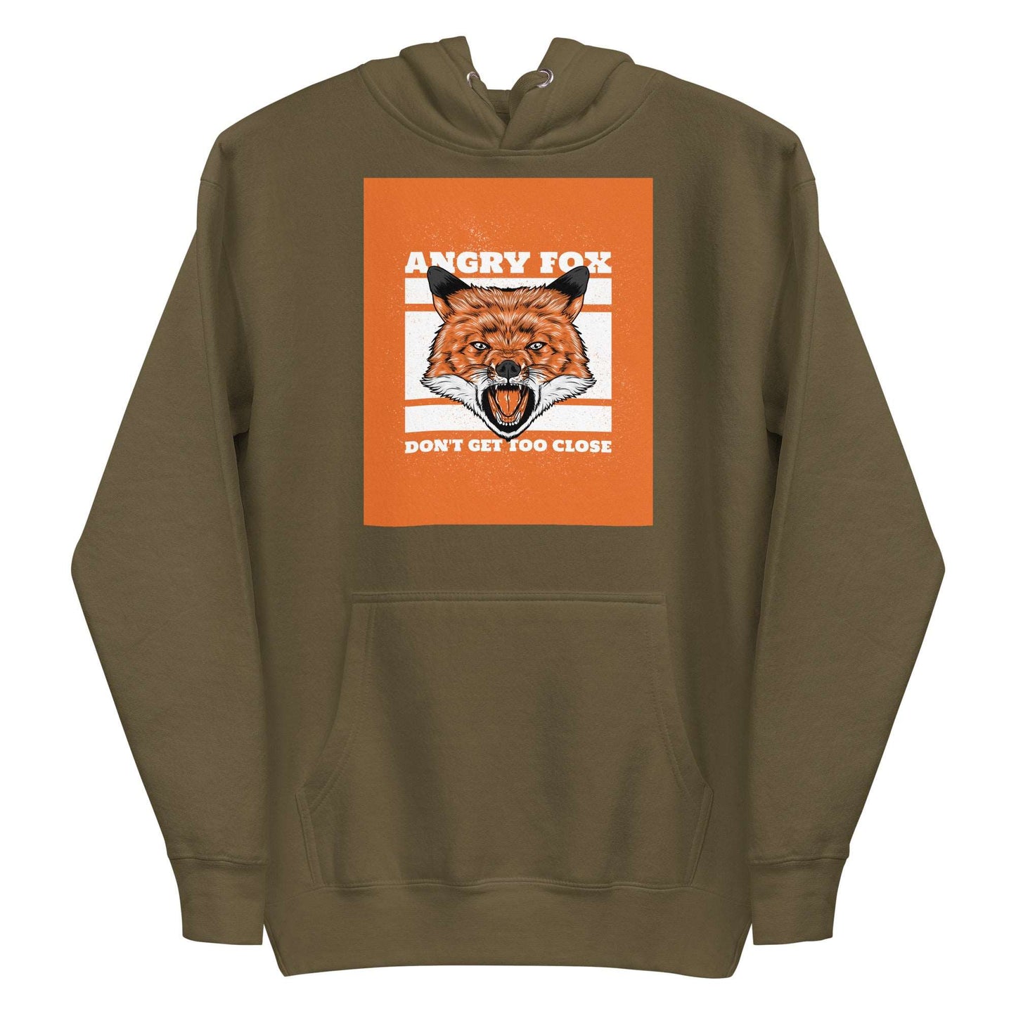 ANGRY FOX - DON'T GET TOO CLOSE | Men's Premium Hoodie