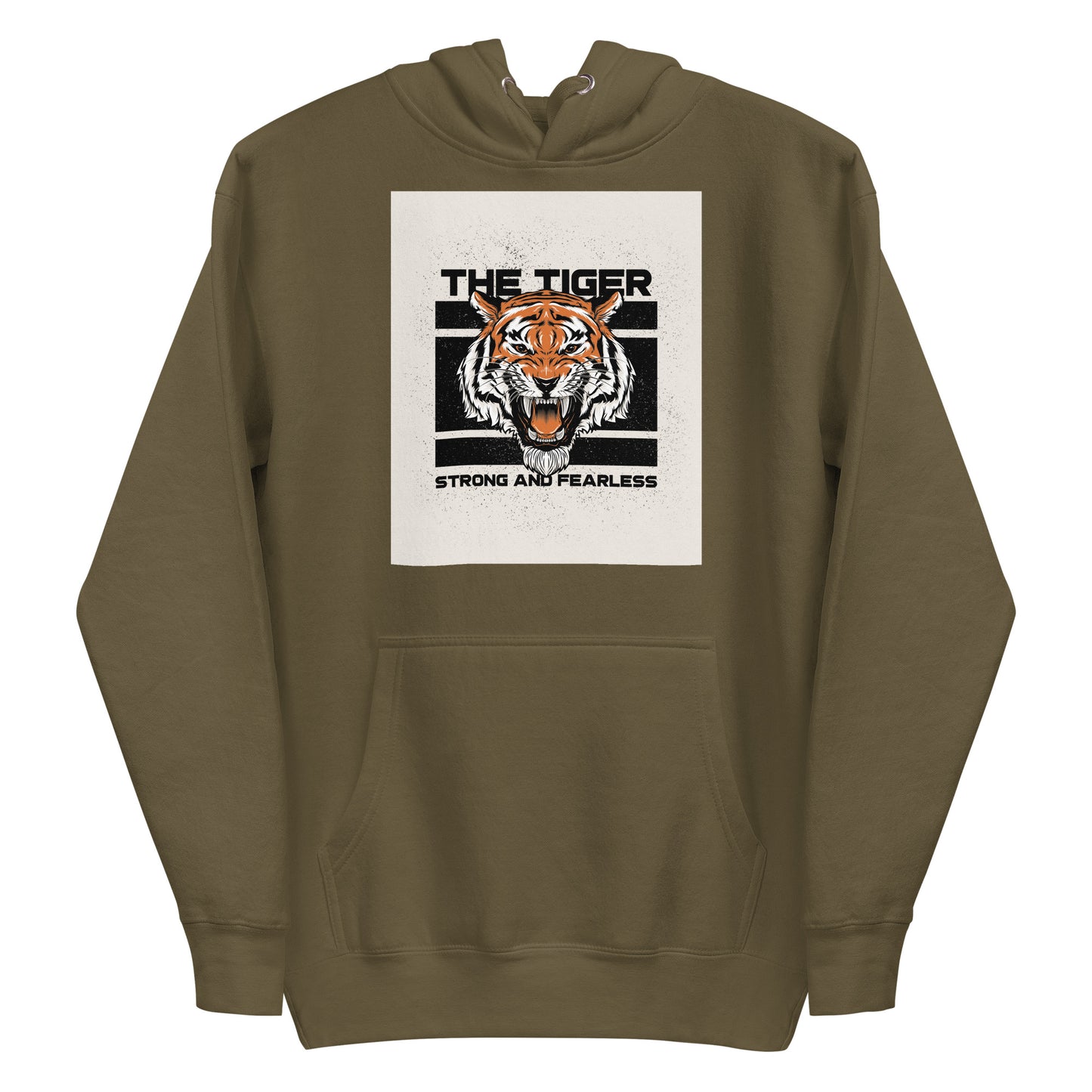 THE TIGER - STRONG AND FEARLESS | Men's Premium Hoodie