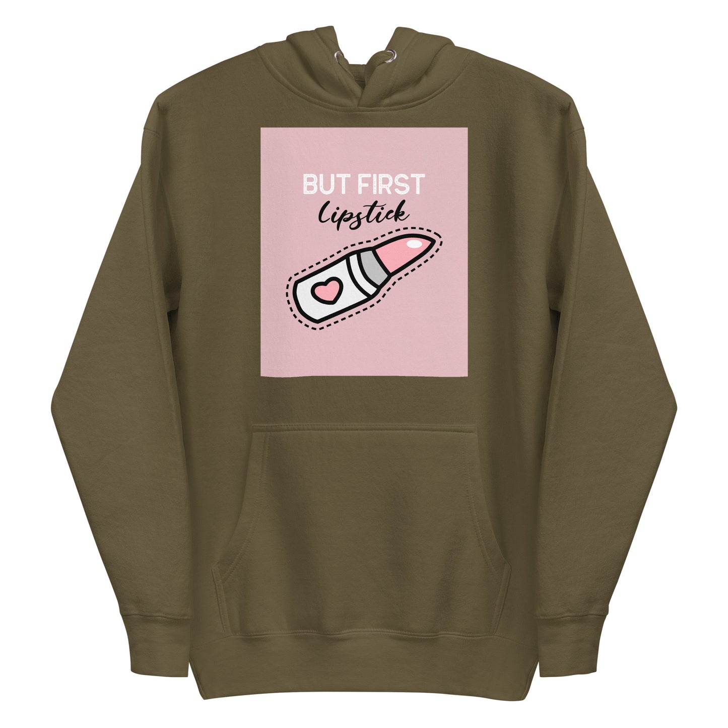 BUT FIRST Lipstick | Women's Premium Hoodie